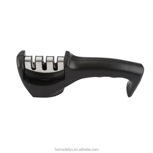 Image of Professional Knife Sharpener 3 Stages Premium Manual Kitchen Knife Sharpering tool