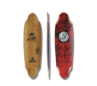 

KOSTON downhill/freeride style longboard deck LD205, high quality long board deck made from bamboo and maple hybrid material