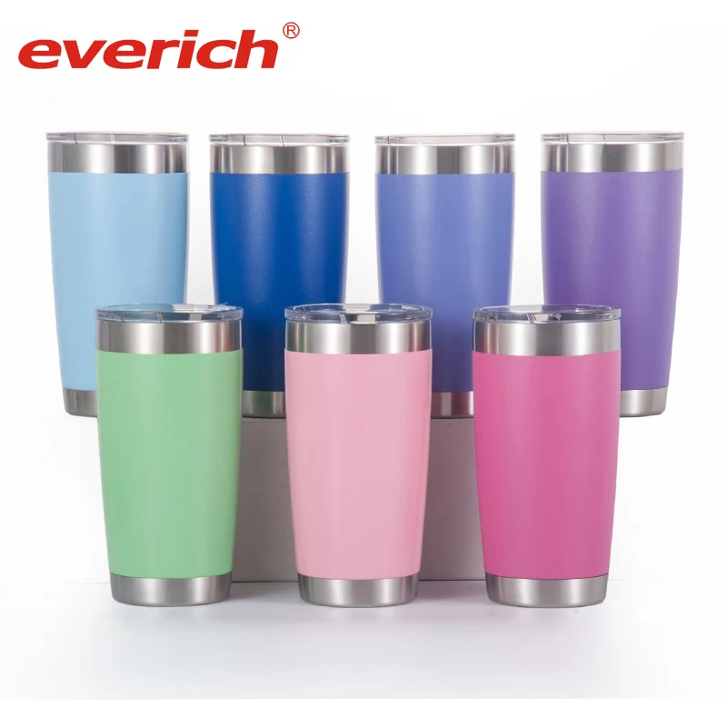 Wholesale 20oz&30oz Double Wall Vacuum Insulated Travel Mugs Stainless Steel Tumbler Wine cups 20 oz stainless steel tumbler