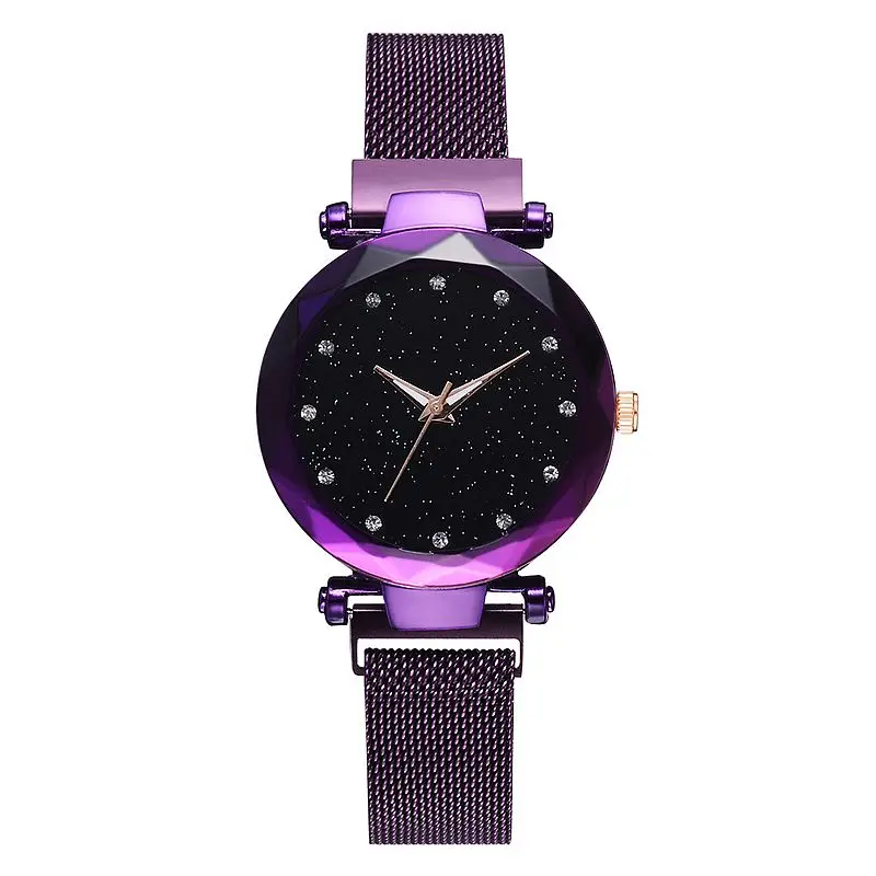 

fashion purple belt colorful lady quartz elegance high quality mesh wrist watch, Photo color