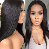 

Hot sales 100% human hair pre_plucked 13X4 HDlace front wig 130% density