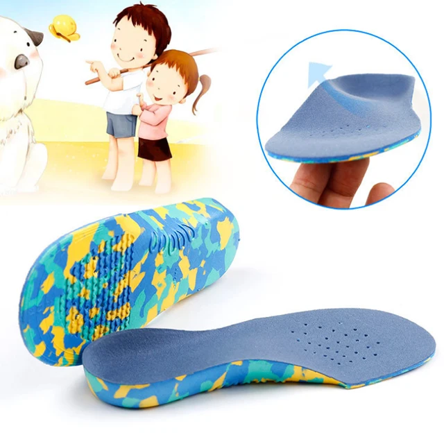 

Orthotic Insoles for Children - Kids Flat Feet and Arch Support Insoles, Blue