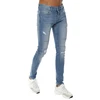 New High Quality Fashion Street Wear Ripped Denim Jeans Distressed Slim Fit Long Pencil Jeans For Men