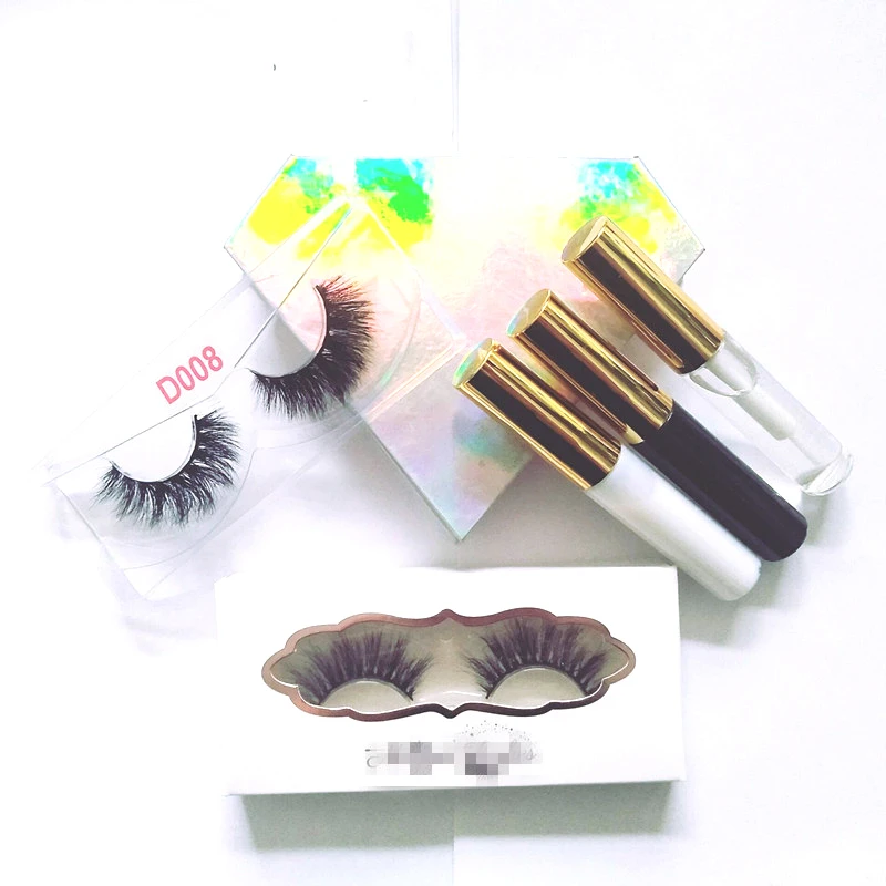 Own Brand cheap sleeve paper custom packaging 3D Mink Eyelashes