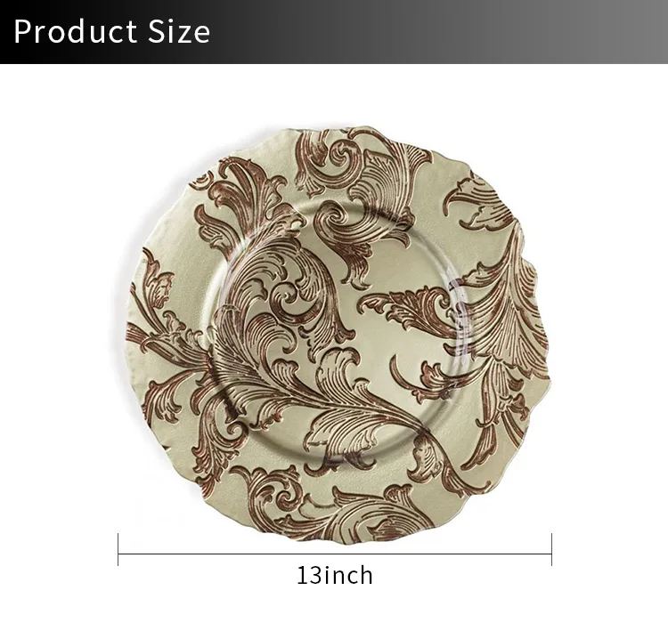 Elegant Glass Charger Plate