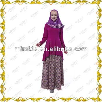 Mf21491 2014 Newest Malaysia  Baju  Kurung  Modern Wholesale  