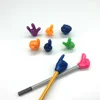 Capsule Toys Novelty Cute TPR Soft Plastic Pencil Toppers 3D Colorful Hand Gesture Pencil Topper Toy