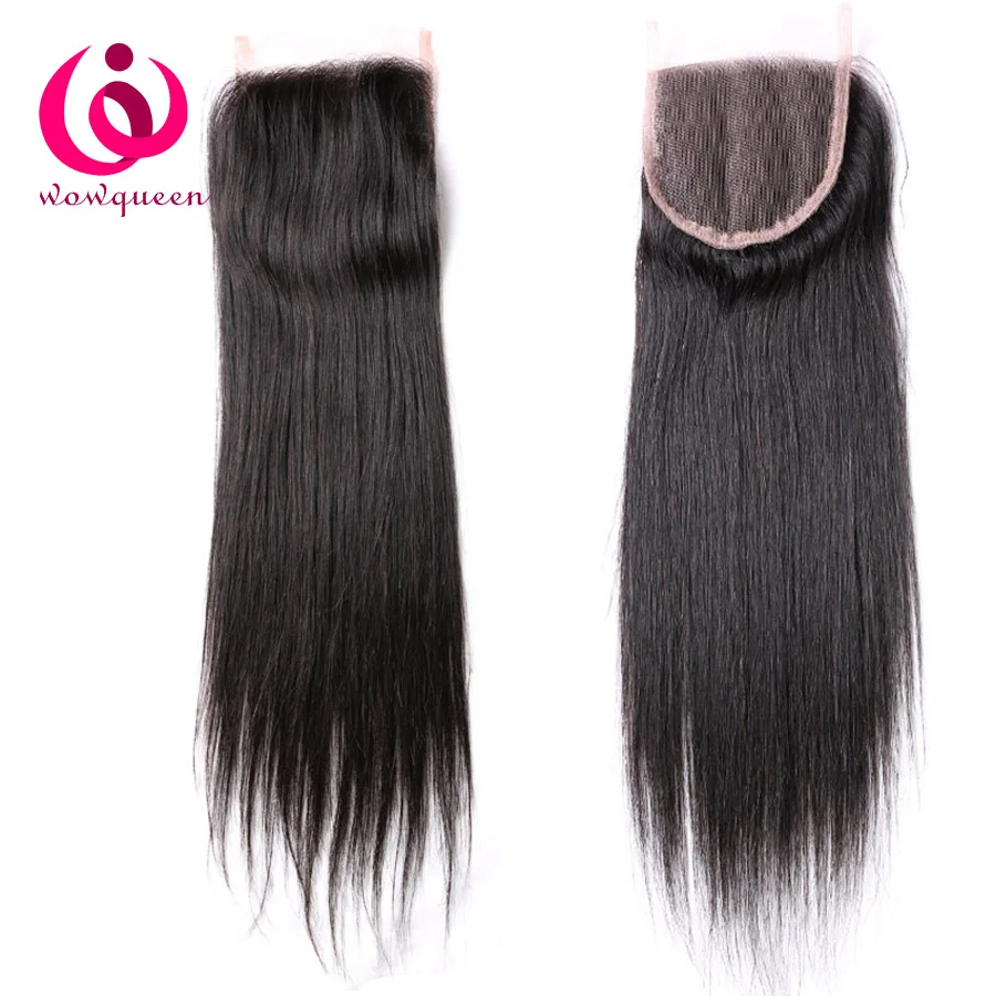 

cheap grade 8a natural color 4x4 brazilian virgin hair straight lace closure, Natural color #1b