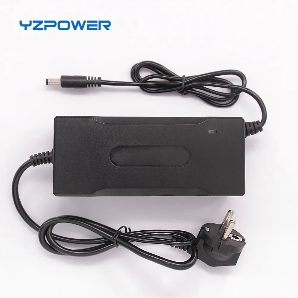 

54.6V 2A Lithium Ion Battery Charger, Black battery charger