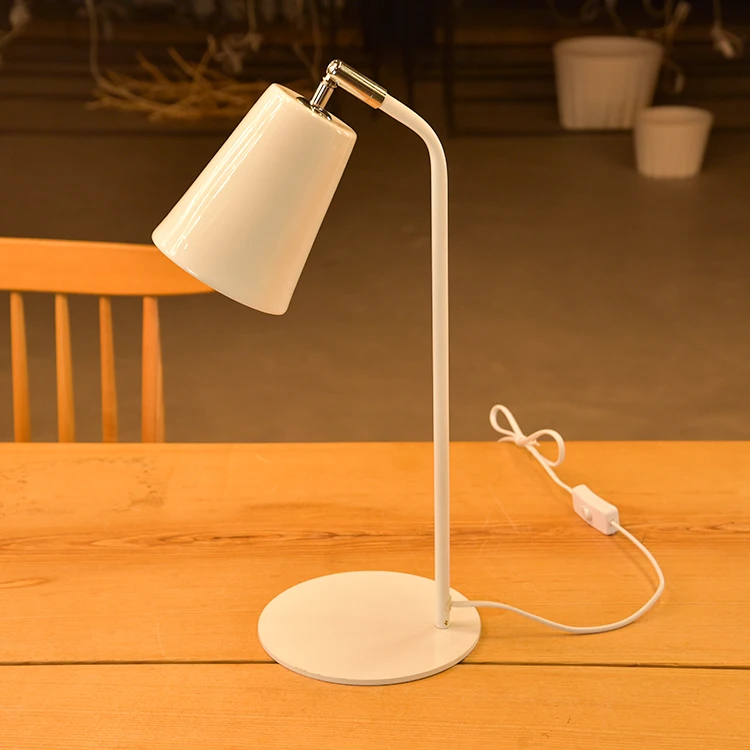 white modern desk lamp
