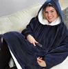 2019 New idea read to ship flannel picnic blanket with hat