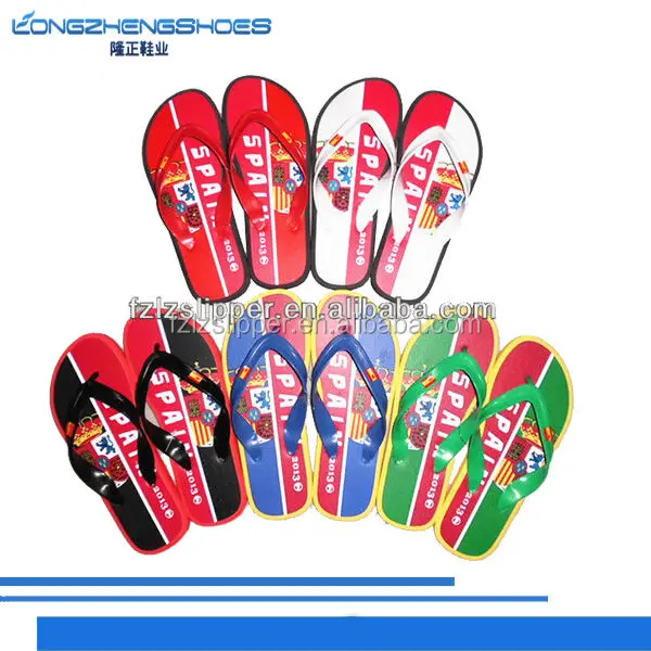 New fashion the national flag team flip flop slipper