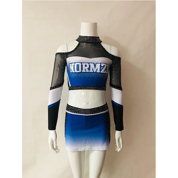 

rhinestone cheer uniform customized cheerleading spandex cheerleading uniforms