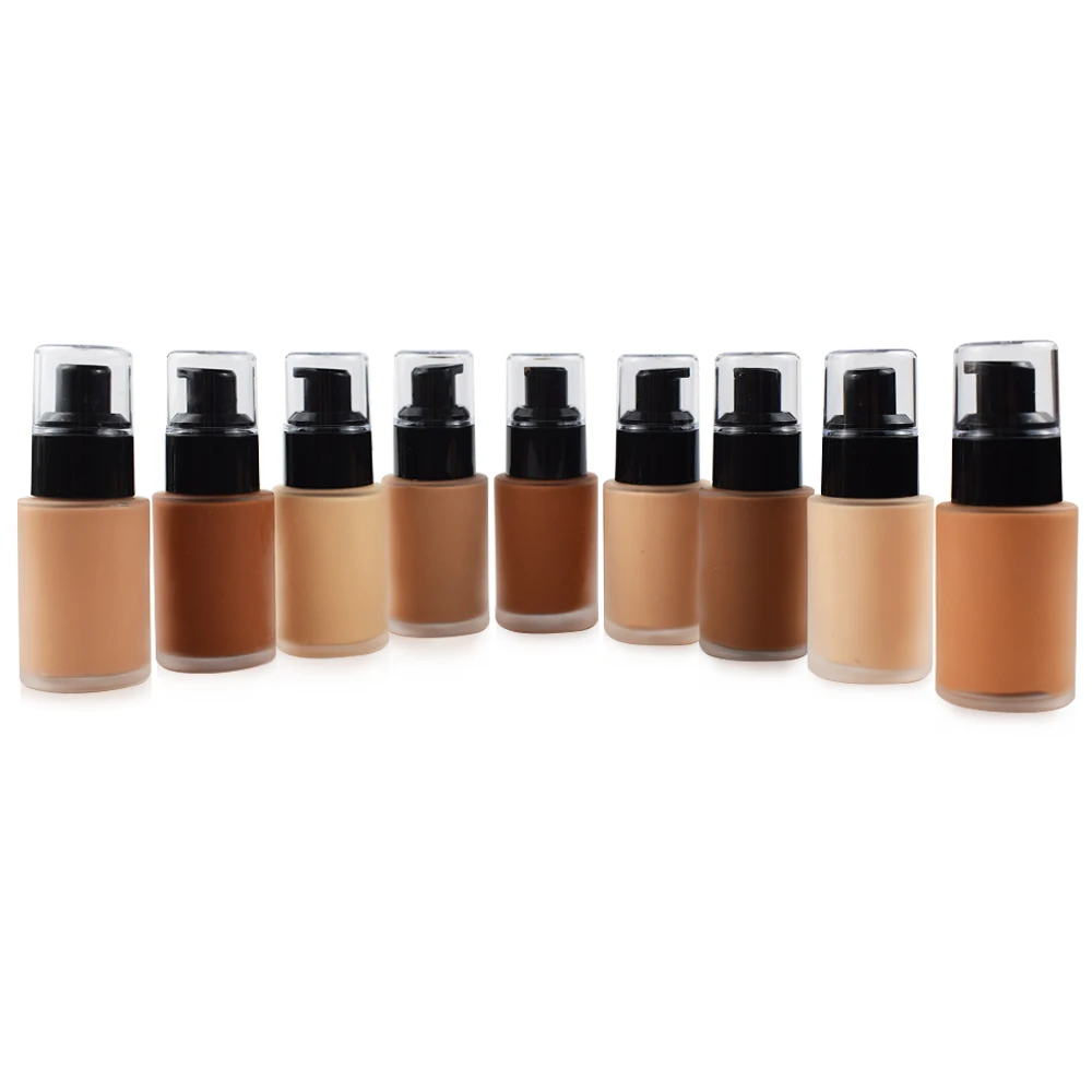 

Print Own Logo Makeup 9 colors Foundation Liquid Face Cover Base Cream Primer