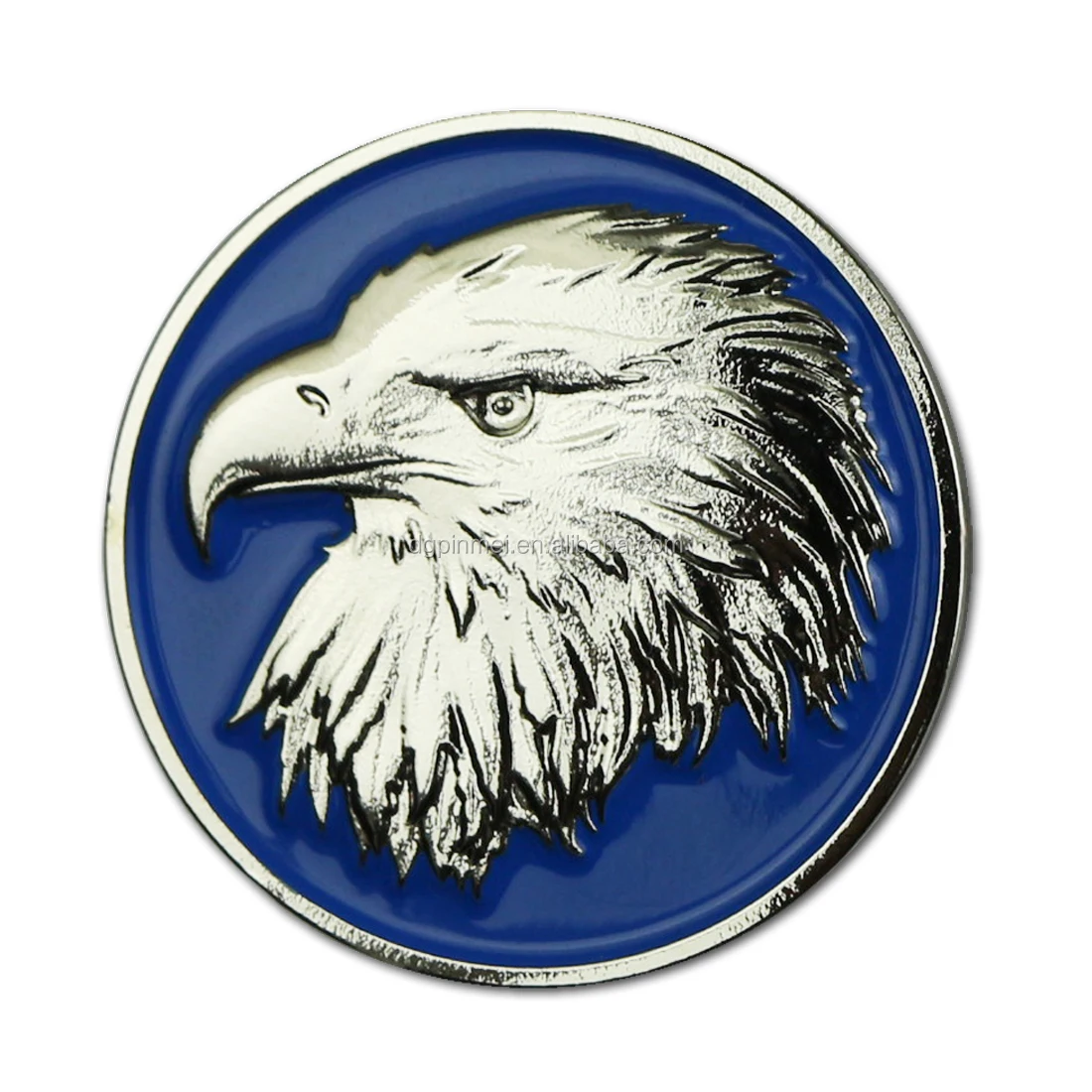 

High quality eagle badge lapel pin, Pantone color
