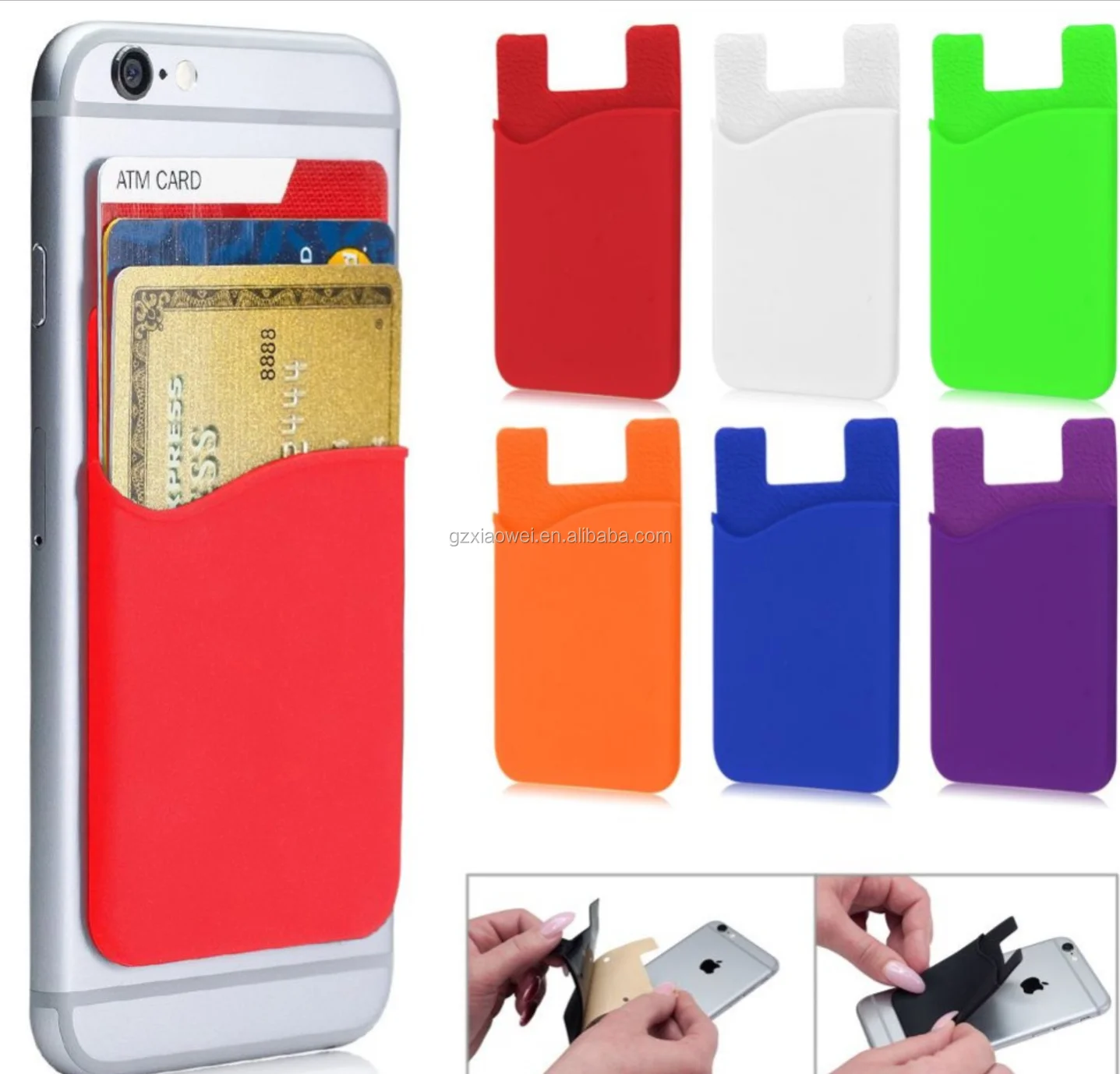 Unisex Wallet Sticker Mobile Phone Holder With Phone Pocket Buy