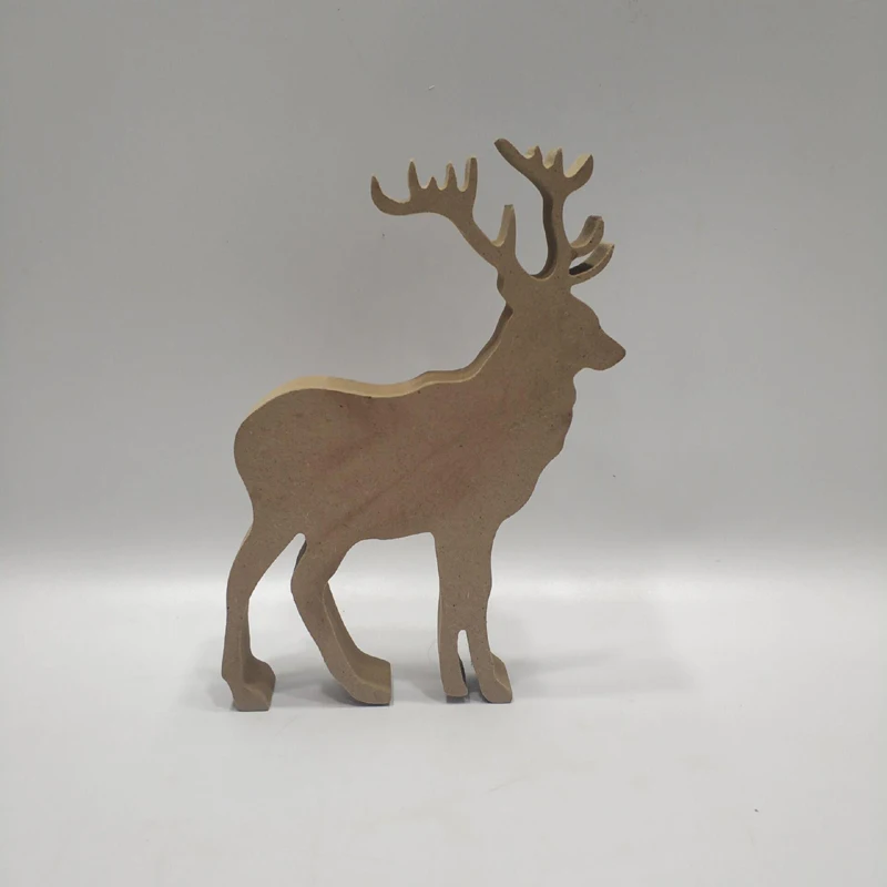 木制玩具动物玩具木制圣诞饰品木制