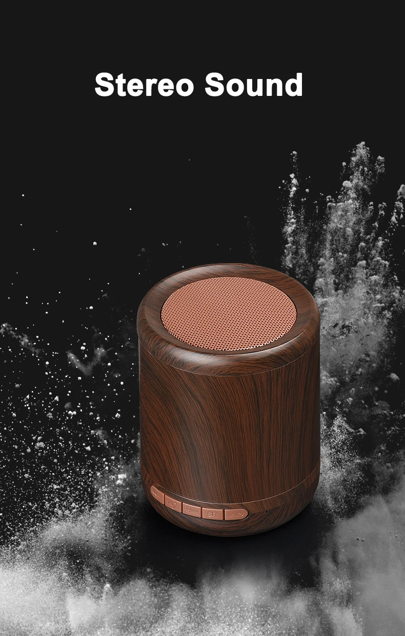 High Quality Wireless Bamboo Barrel Bluetooth Speaker
