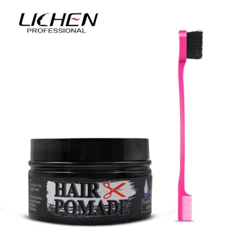 100ml Black Plastic Jar Strong Hold Wax Hair Edge Control Tamer No