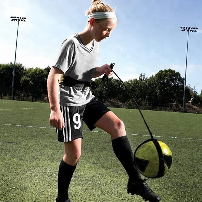 High Quality Adjustable Belt Aid Control Skills Kick Solo Soccer Trainer