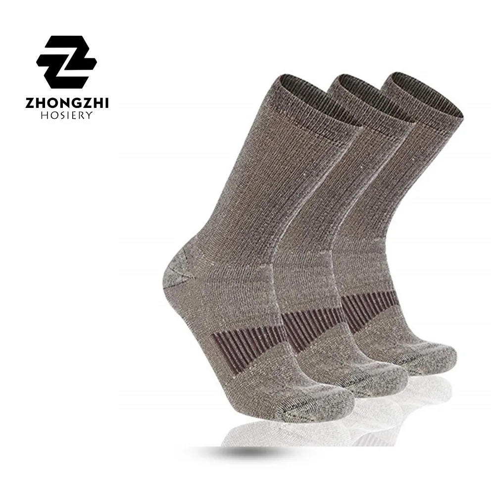 

Mens Crew Winter Socks Large Thick Warm Comfort Hiking Thermal Merino Wool Heat sock, Custom color