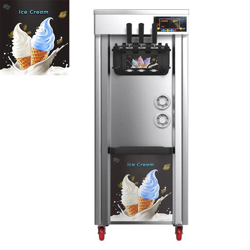 Commercial 3 flavor soft serve ice cream machine factory price  WT/8613824555378