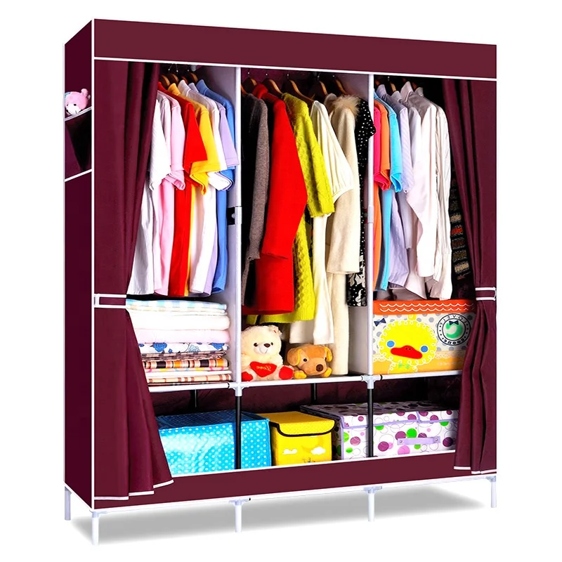 
Factory direct large capacity plastic portable wardrobe 