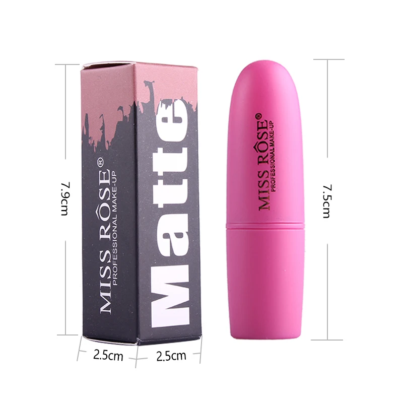 

MISS ROSE Lipstick Moisture Smooth Lipstick Long Lasting Charming Lip Cosmetic