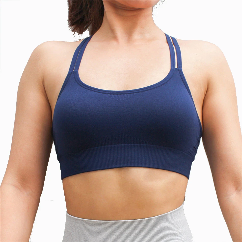 plain black sports bra