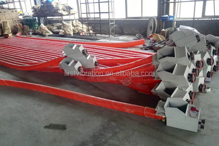 20t/h Grain Suction Machine Flexible Tube And Auger Spring Screw Conveyor For Corn
