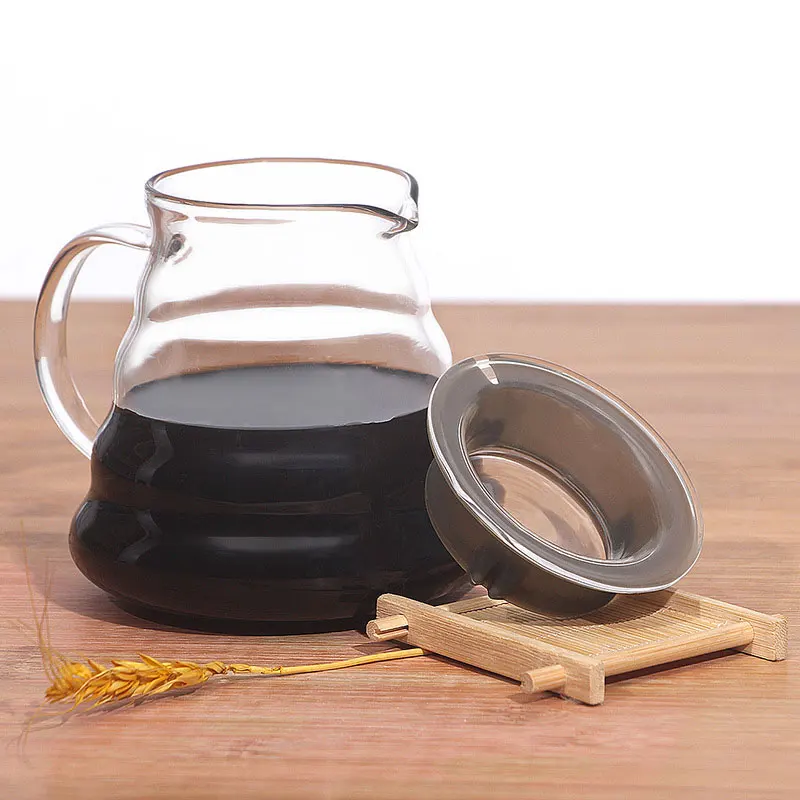 

Borosilicate glass clear pyrex glass cloud shape coffee pot with handle