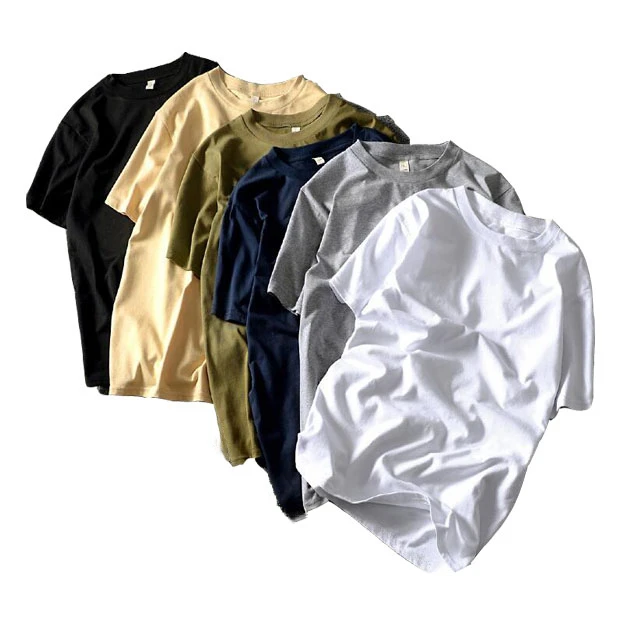 
Wholesale custom logo blank plain cotton casual t-shirts man 