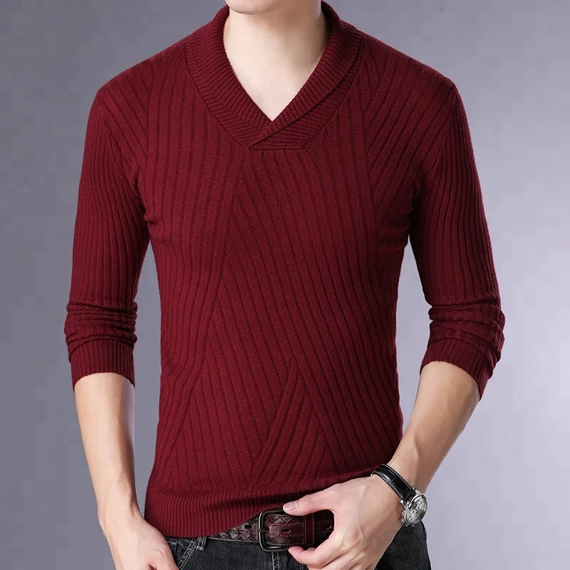 

latest design men's pullover sweater 2018 smart bodycon slim fit knit sweater man sexy knitwear, Black;blue;red;camel