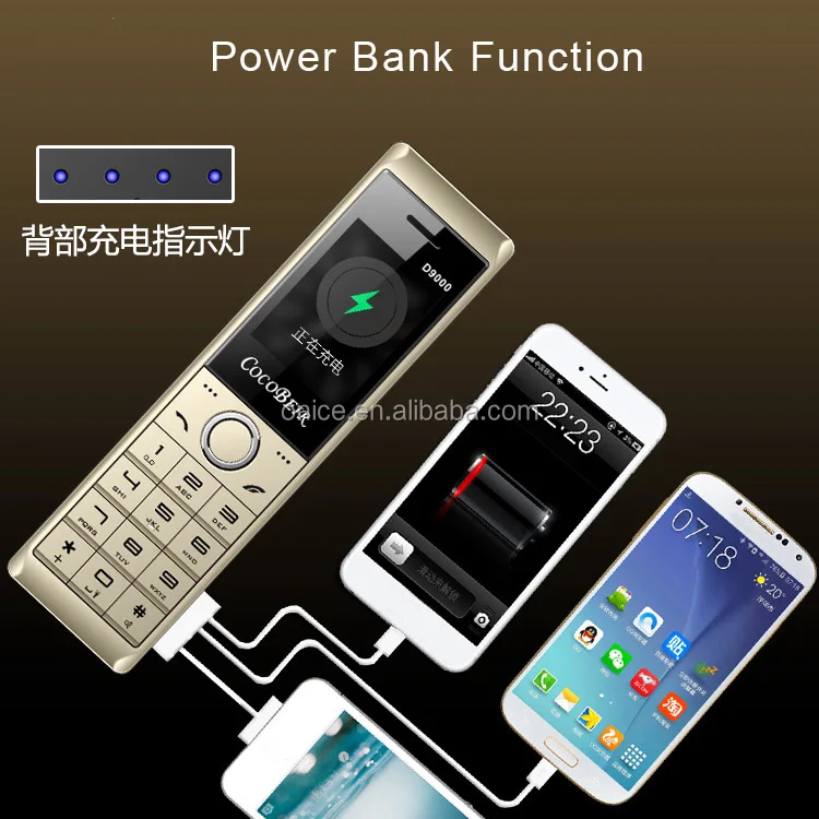 Cocobeir Gsm Big Battery Phone D9000 Dual Sim 2.4 Big Sound And Speaker