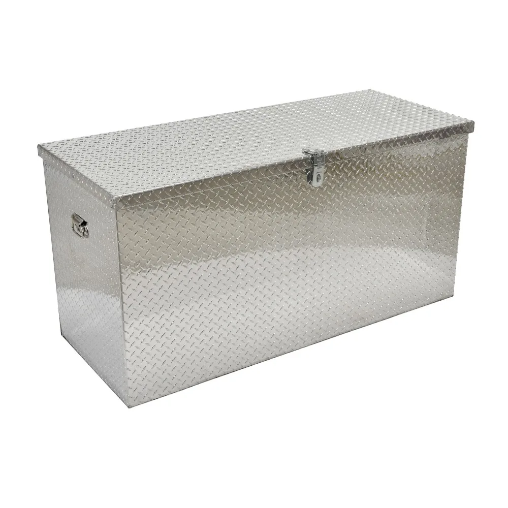 
Aluminum diamond checker tool box for trailers 