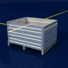 Collapsible Wood pallet Packing Hinge Stackable Box folding vented pallet box