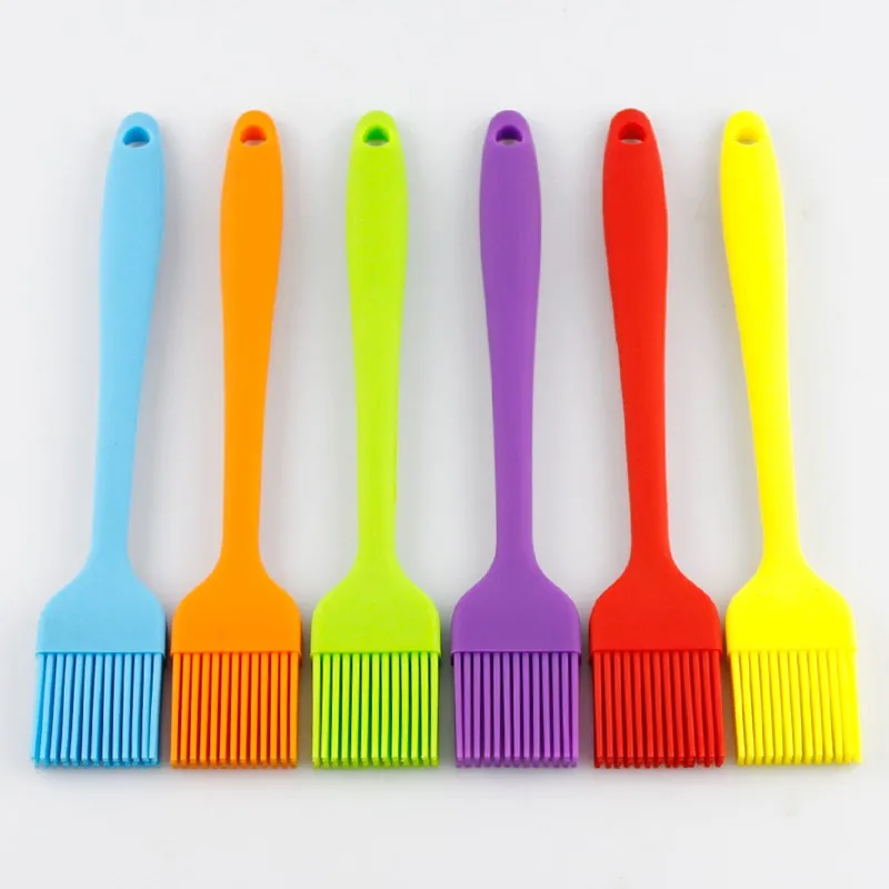 

Amazon High Temperature Grill Oil Brush Tool Silicone BBQ Basting Brush for Barbecue Cooking, Green,blue,orange or pantone color