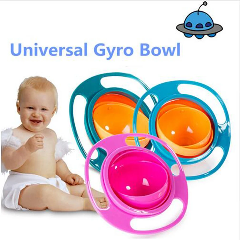 
Baby Feeding Learning Dishes Bowl High Quality Assist Toddler Baby Food Dinnerware For Kids Eating Training Gyro Bowl 