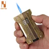 Antique Brass Color Windproof Single Jet Flame Torch Cigar Lighter
