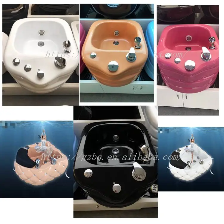 Pedicure Bowl No Faucet Pedicure Chair Parts Beauty Salon Furniture Spa
