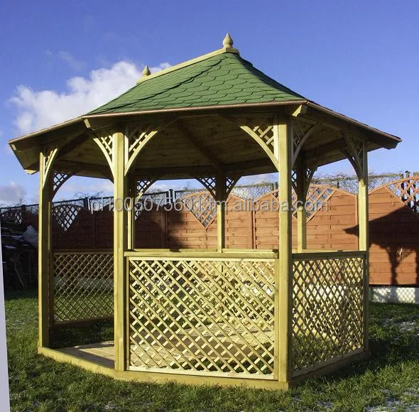 
Wooden Pavilion Gazebo Mozart. Timber Canopy 