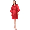 Bridal Wedding Party Gift Bathrobes Personalized Silk Satin Bridesmaid Sleeping Bath