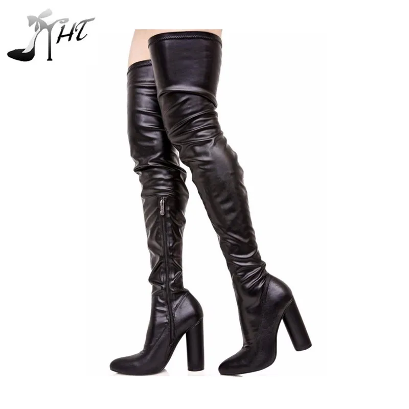 womens stretch knee high boots