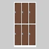 Swimming Pool Cam Lock Package Used 6 Doors Metal Lockers Steel Staff Storage Code Double Door Locker