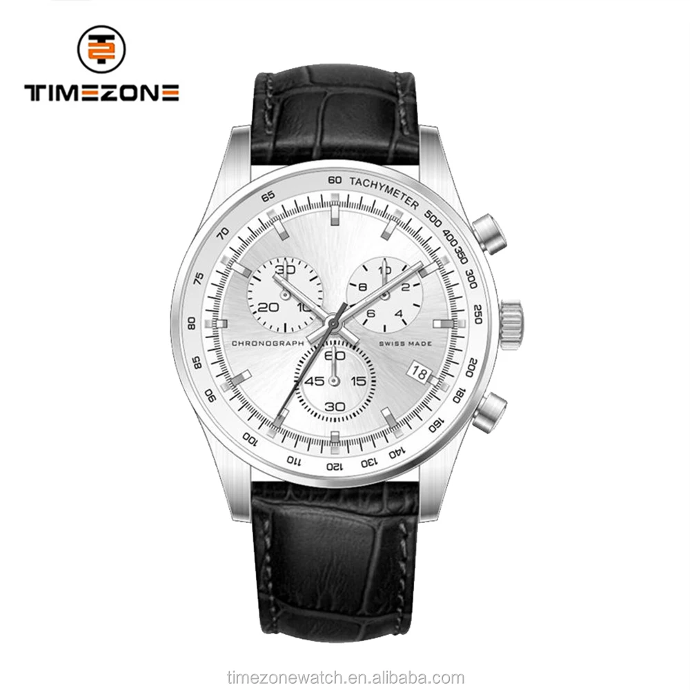 

Hot selling stainless steel leather strap multifunction automatic watches for men, Picture & customized is welcome