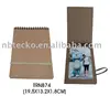 recycled notebook with photo frame