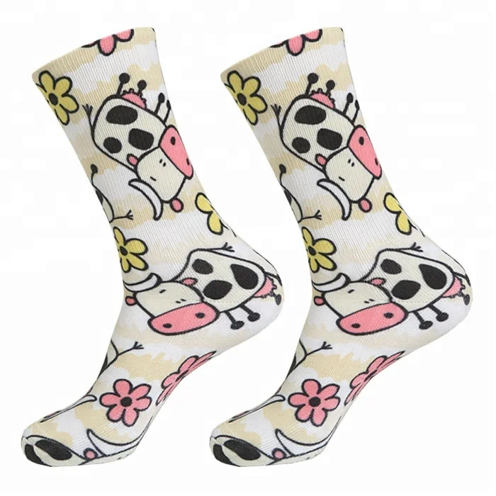 
Custom Athletic 360 Sublimation Digital Print Socks 