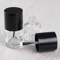 

5ml 10ml 15ml Empty square or round shaped nail polish container bottles with brush and cap