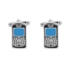 Cuff Links Vintage Phone Shape Enamel Studs Insert Wedding Cufflinks