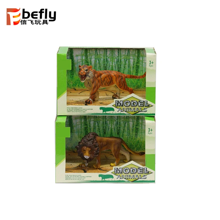 Kids Lifelike Plastic Toy Tiger Figurines With Lion Buy Miniature